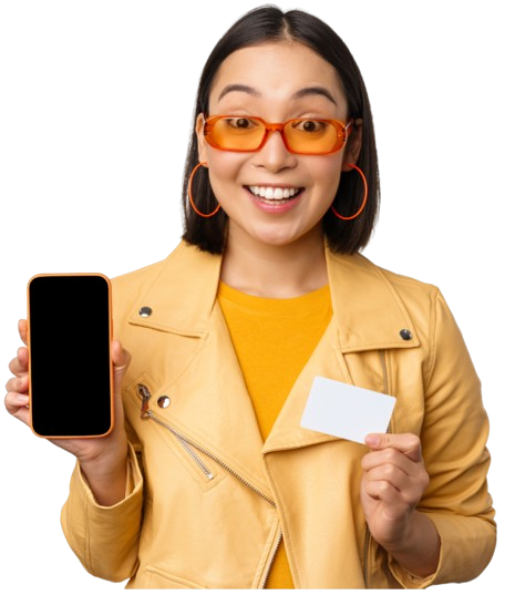 Woman with cellphone